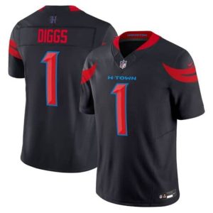 Men's  Stefon Diggs Navy Blue Houston Texans Vapor F.U.S.E. Limited Jersey