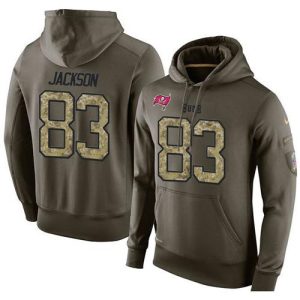 NFL Men's  Tampa Bay Buccaneers #83 Vincent Jackson Stitched Green Olive Salute To Service KO Performance Hoodie