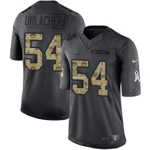 Bears #54 Brian Urlacher Black Men's Stitched NFL Limited 2016 Salute to Service Jersey