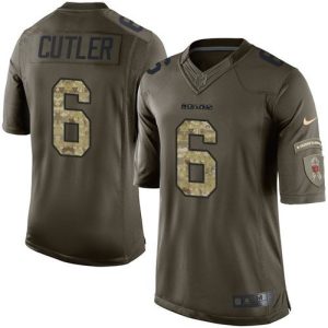Bears #6 Jay Cutler Green Men's Stitched NFL Limited Salute to Service Jersey