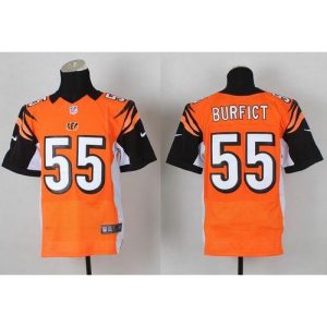 Bengals #55 Vontaze Burfict Orange Alternate Men's Stitched NFL Elite Jersey