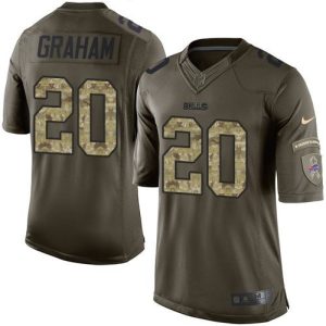 Bills #20 Corey Graham Green Men's Stitched NFL Limited Salute To Service Jersey