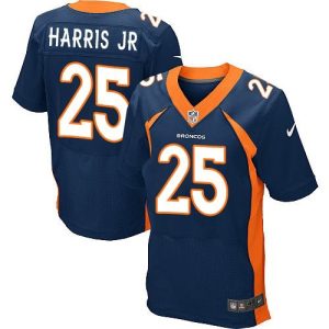 Broncos #25 Chris Harris Jr Navy Blue Alternate Men's Stitched NFL New Elite Jersey