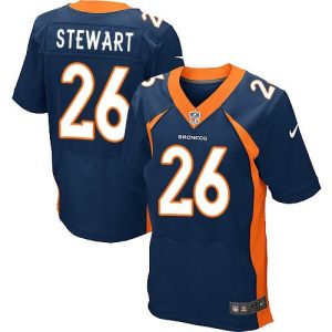 Broncos #26 Darian Stewart Navy Blue Alternate Men's Stitched NFL New Elite Jersey