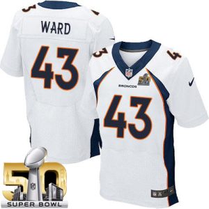 Broncos #43 T.J. Ward White Super Bowl 50 Men's Stitched NFL New Elite Jersey