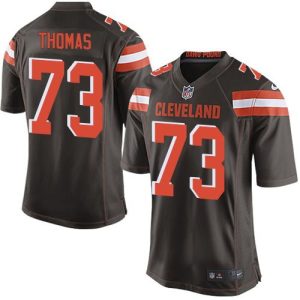 Browns #73 Joe Thomas Brown Team Color Youth Stitched NFL New Elite Jersey