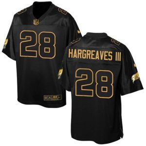 Buccaneers #28 Vernon Hargreaves III Black Men's Stitched NFL Elite Pro Line Gold Collection Jersey