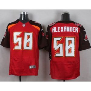 Buccaneers #58 Kwon Alexander Red Team Color Men's Stitched NFL New Elite Jersey