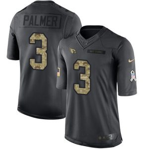 Cardinals #3 Carson Palmer Black Men's Stitched NFL Limited 2016 Salute to Service Jersey