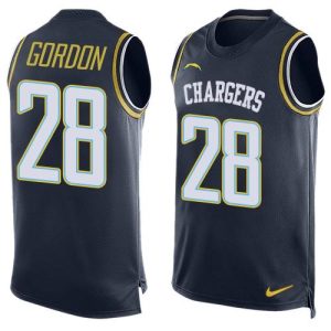 Chargers #28 Melvin Gordon Navy Blue Team Color Men's Stitched NFL Limited Tank Top Jersey