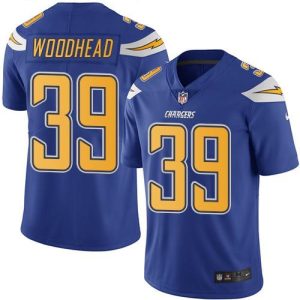 Chargers #39 Danny Woodhead Electric Blue Youth Stitched NFL Limited Rush Jersey