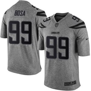 Chargers #99 Joey Bosa Gray Men's Stitched NFL Limited Gridiron Gray Jersey