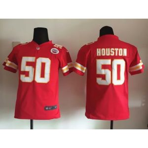 Chiefs #50 Justin Houston Red Team Color Youth Stitched NFL Elite Jersey