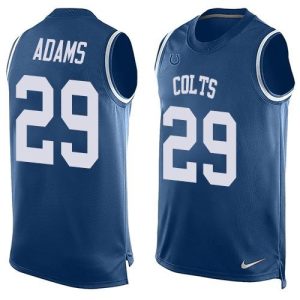 Colts #29 Mike Adams Royal Blue Team Color Men's Stitched NFL Limited Tank Top Jersey