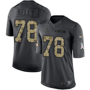 Colts #78 Ryan Kelly Black Men's Stitched NFL Limited 2016 Salute to Service Jersey