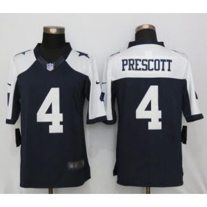 Cowboys #4 Dak Prescott Navy Blue Thanksgiving Men's Stitched NFL Limited Jersey