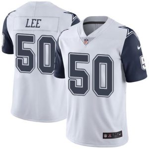 Cowboys #50 Sean Lee White Youth Stitched NFL Limited Rush Jersey