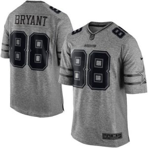 Cowboys #88 Dez Bryant Gray Men's Stitched NFL Limited Gridiron Gray Jersey