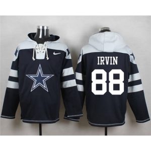 Cowboys #88 Michael Irvin Navy Blue Player Pullover NFL Hoodie