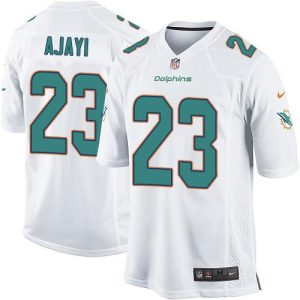Dolphins #23 Jay Ajayi White Youth Stitched NFL Elite Jersey