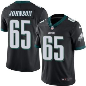 Eagles #65 Lane Johnson Black Men's Stitched NFL Limited Rush Jersey