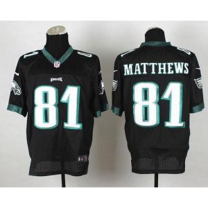 Eagles #81 Jordan Matthews Black Alternate Men's Stitched NFL Elite Jersey