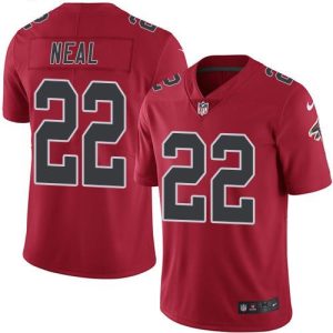 Falcons #22 Keanu Neal Red Youth Stitched NFL Limited Rush Jersey