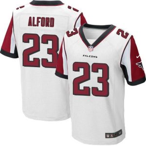 Falcons #23 Robert Alford White Men's Stitched NFL Elite Jersey