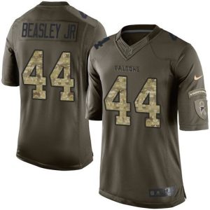 Falcons #44 Vic Beasley Jr Green Youth Stitched NFL Limited Salute to Service Jersey