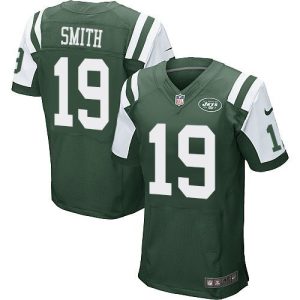 Jets #19 Devin Smith Green Team Color Men's Stitched NFL Elite Jersey