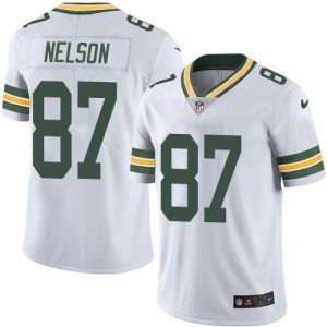 Packers #87 Jordy Nelson White Youth Stitched NFL Limited Rush Jersey