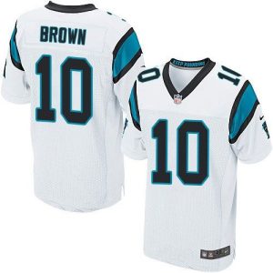 Panthers #10 Corey Brown White Men's Stitched NFL Elite Jersey