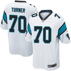 Panthers #70 Trai Turner White Youth Stitched NFL Elite Jersey