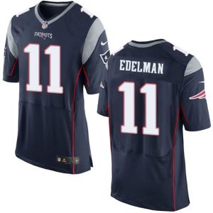 Patriots #11 Julian Edelman Navy Blue Team Color Men's Stitched NFL New Elite Jersey