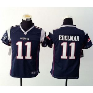 Patriots #11 Julian Edelman Navy Blue Team Color Youth Stitched NFL New Elite Jersey