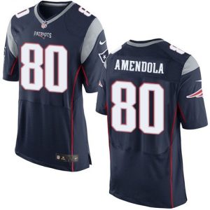 Patriots #80 Danny Amendola Navy Blue Team Color Men's Stitched NFL New Elite Jersey
