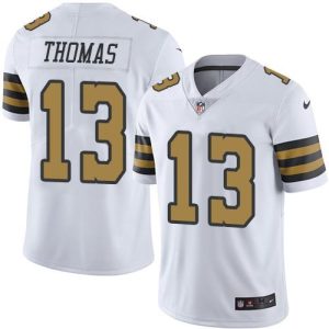 Saints #13 Michael Thomas White Men's Stitched NFL Limited Rush Jersey