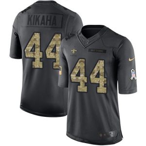 Saints #44 Hau'oli Kikaha Black Youth Stitched NFL Limited 2016 Salute to Service Jersey