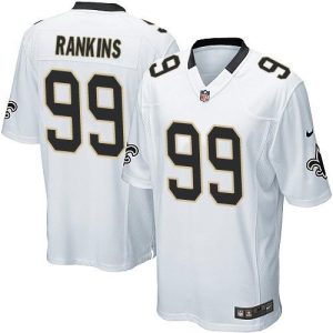 Saints #99 Sheldon Rankins White Youth Stitched NFL Elite Jersey