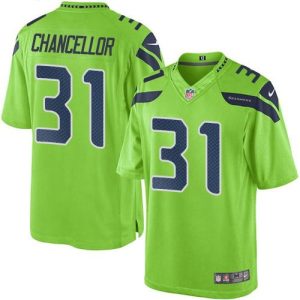Seahawks #31 Kam Chancellor Green Men's Stitched NFL Limited Rush Jersey