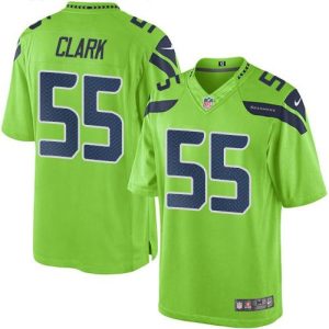 Seahawks #55 Frank Clark Green Youth Stitched NFL Limited Rush Jersey