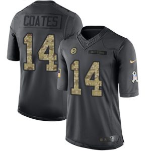 Steelers #14 Sammie Coates Black Men's Stitched NFL Limited 2016 Salute to Service Jersey
