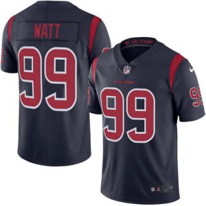Texans #99 J.J. Watt Navy Blue Youth Stitched NFL Limited Rush Jersey