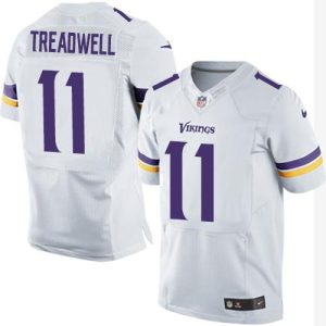 Vikings #11 Laquon Treadwell White Men's Stitched NFL Elite Jersey
