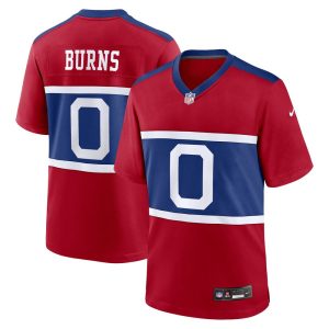 Men's New York Giants Brian Burns  Century Red Alternate Game Jersey