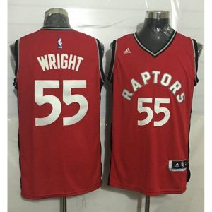 Raptors #55 Delon Wright Red Stitched NBA Jersey