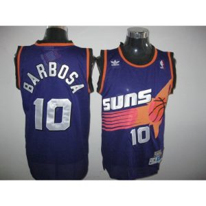 Suns #10 BLeandro Barbosa Throwback Purple Stitched NBA Jersey