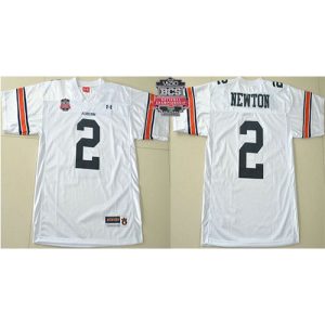 Tigers #2 Newton New White 2014 BCS Bowl Patch Stitched NCAA Jersey