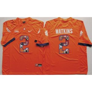 Tigers #2 Sammy Watkins Orange Player Fashion Stitched NCAA Jersey