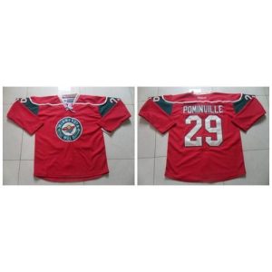 Wild #29 Jason Pominville Red Stitched NHL Jersey